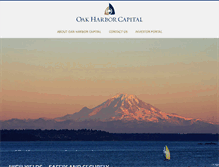 Tablet Screenshot of oakharborcapital.com